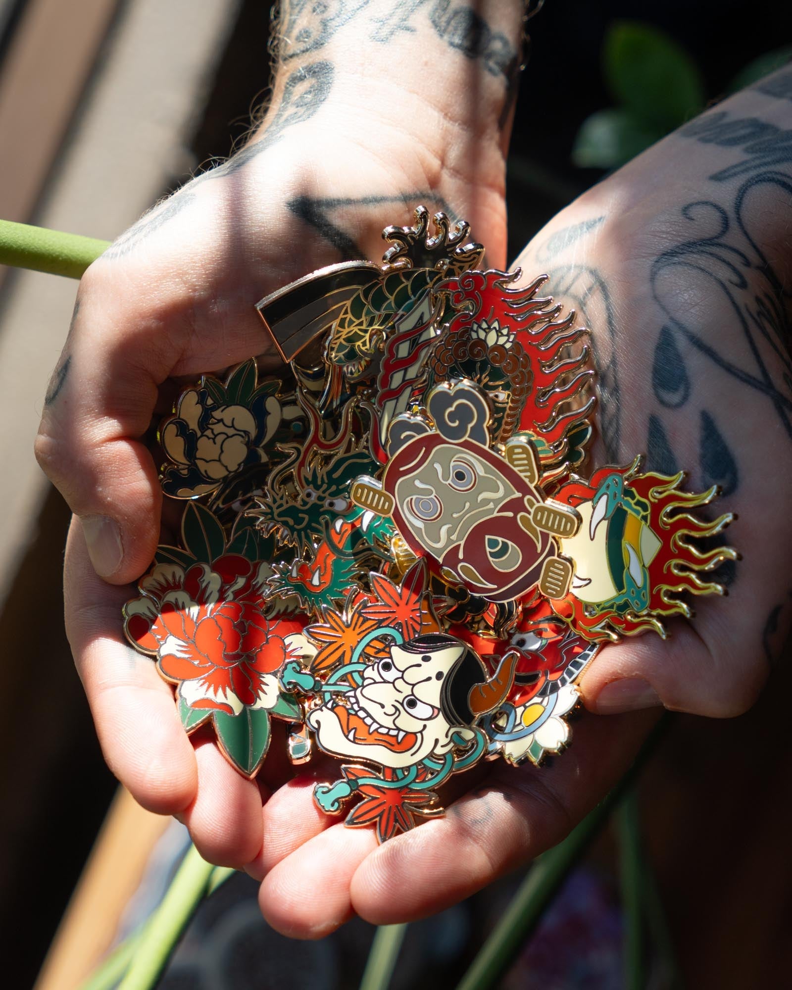 Immovable Enamel Pins by 46 Tattoo in Toronto