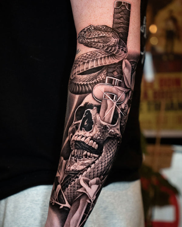 Snake and Skull