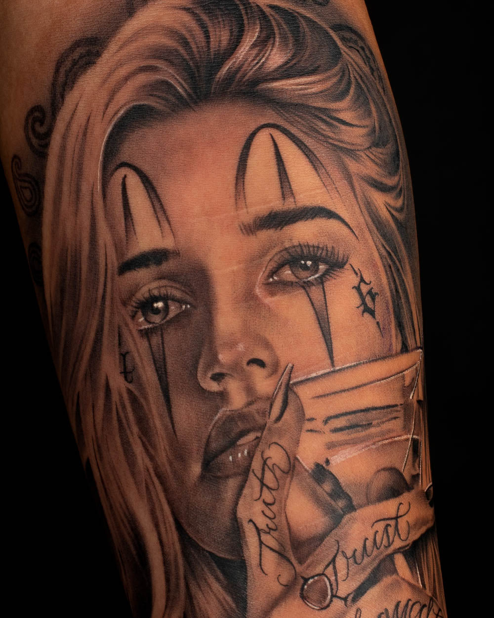 Lady Face tattoo reference 1