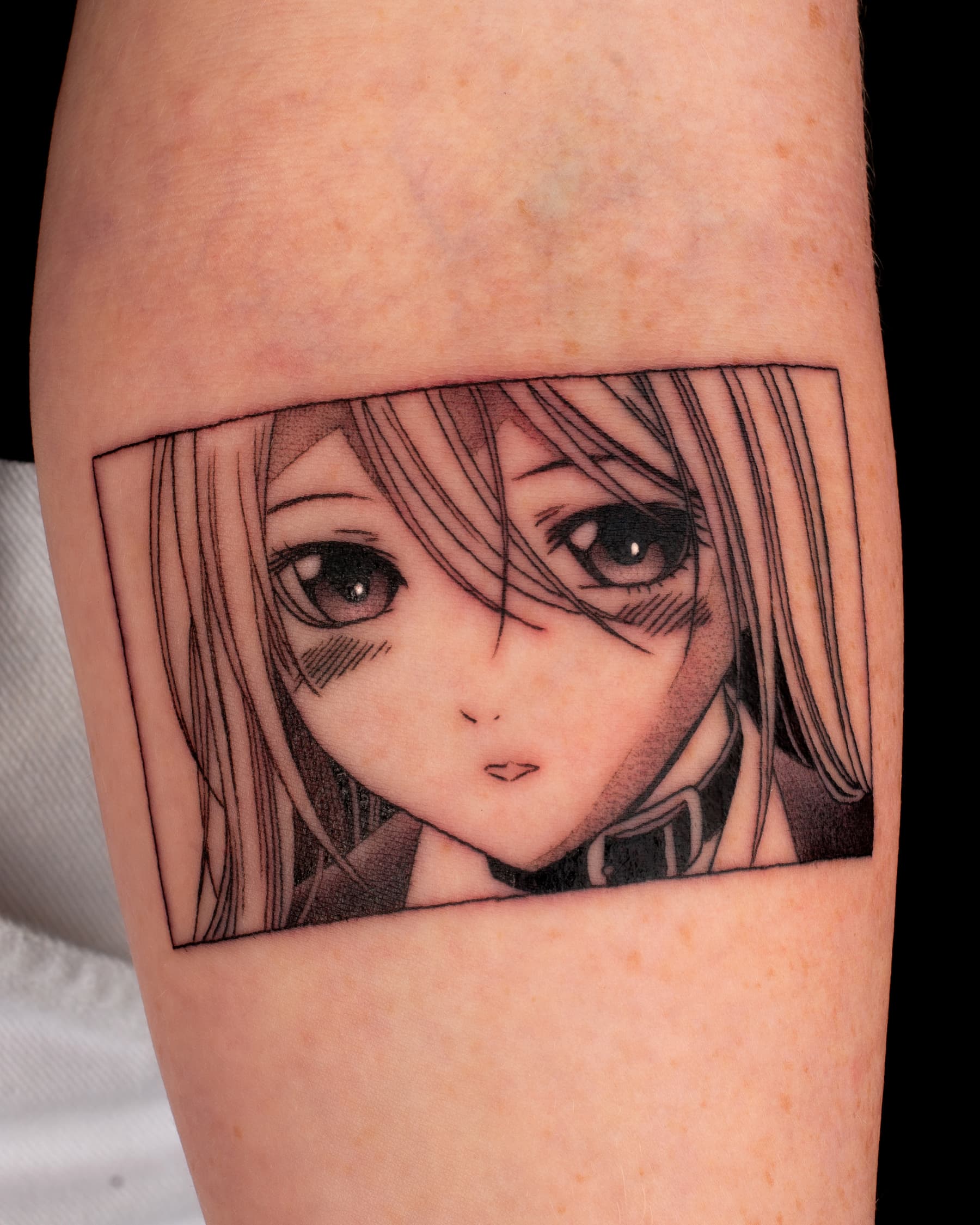 Anime Portrait tattoo reference 1