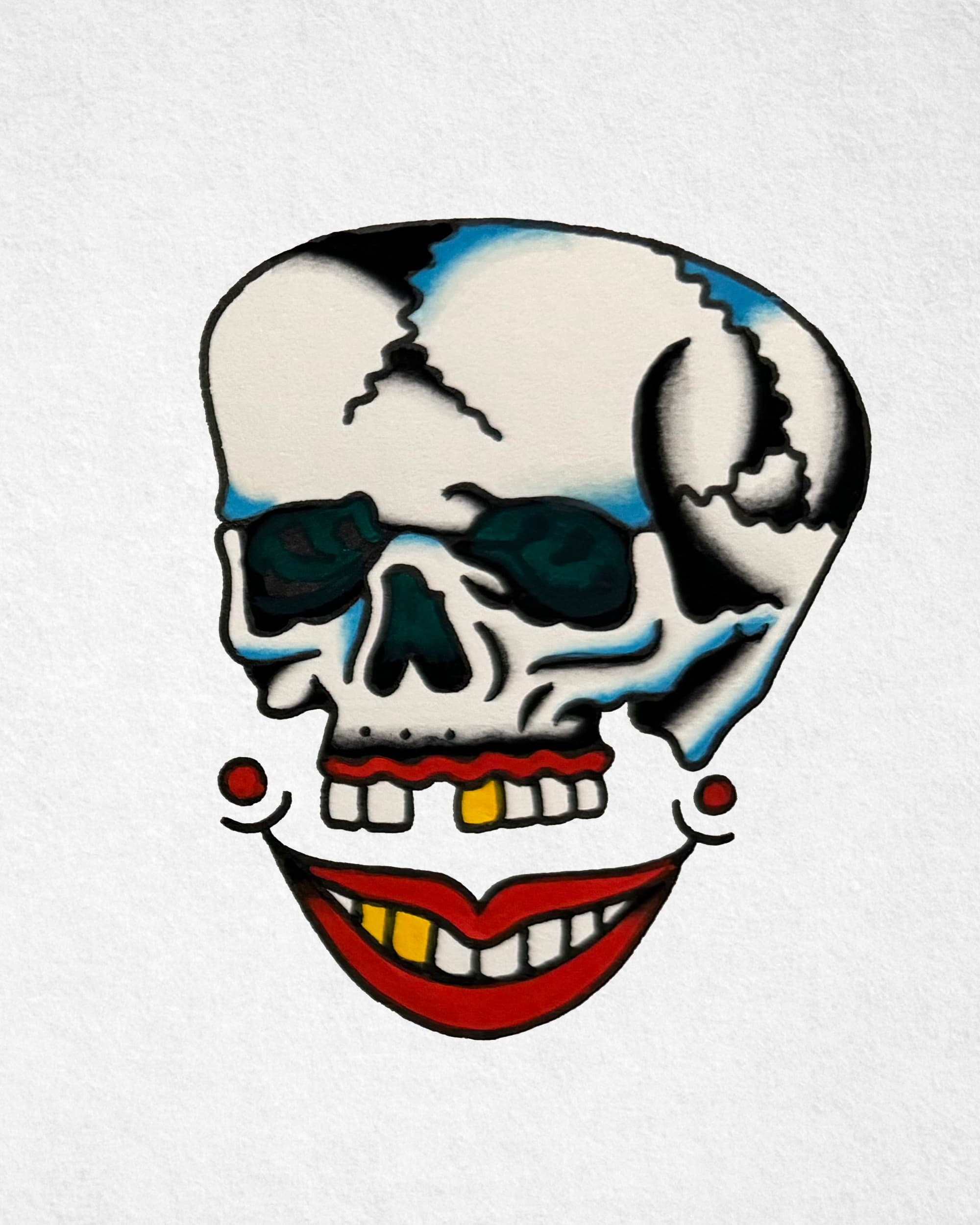 Painted Smile Skull