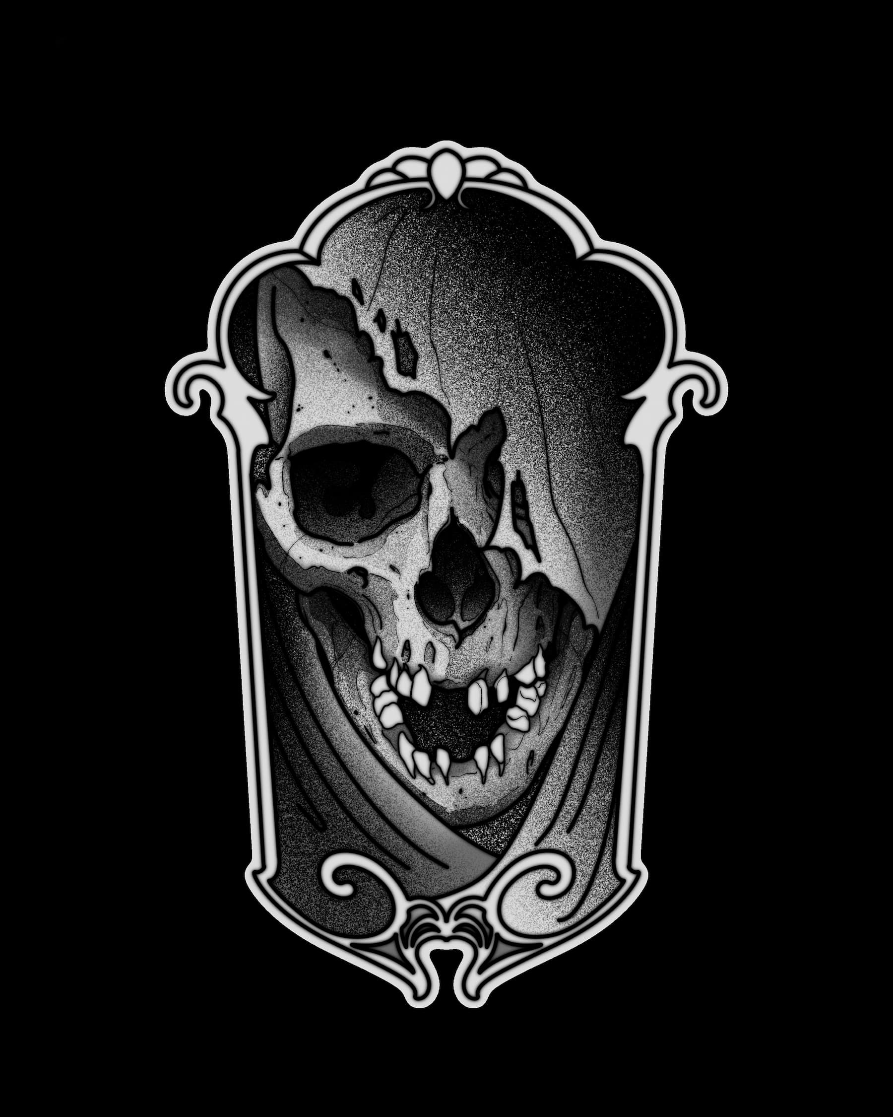 Framed Skull