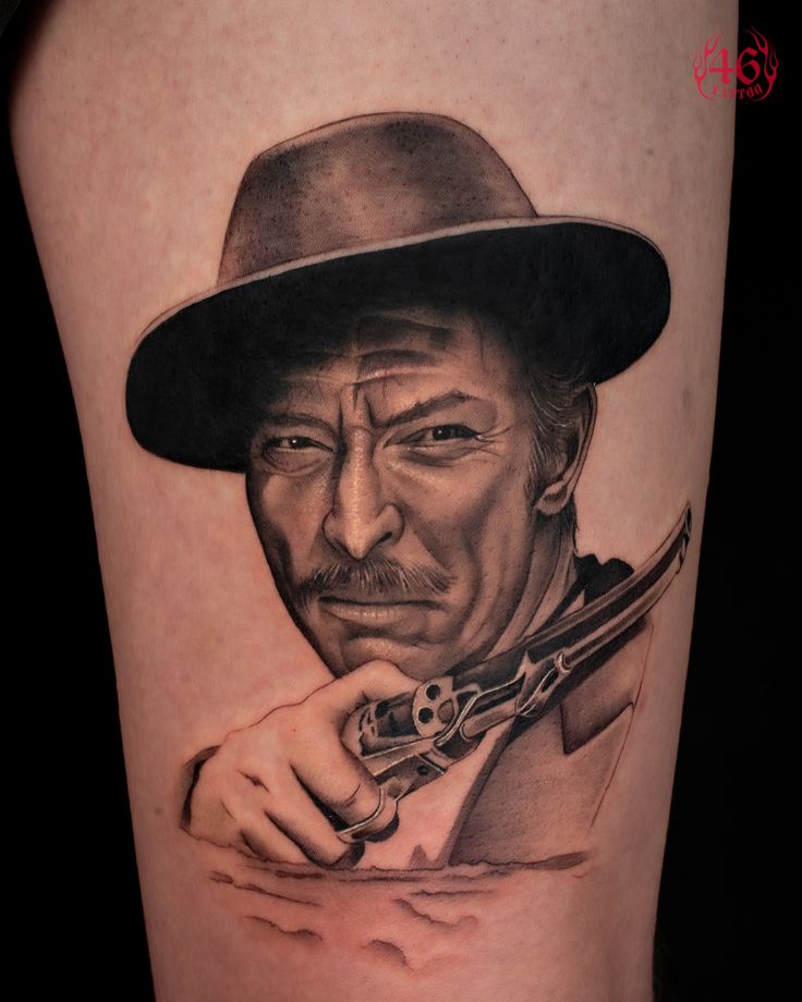 Cowboy tattoo reference 1