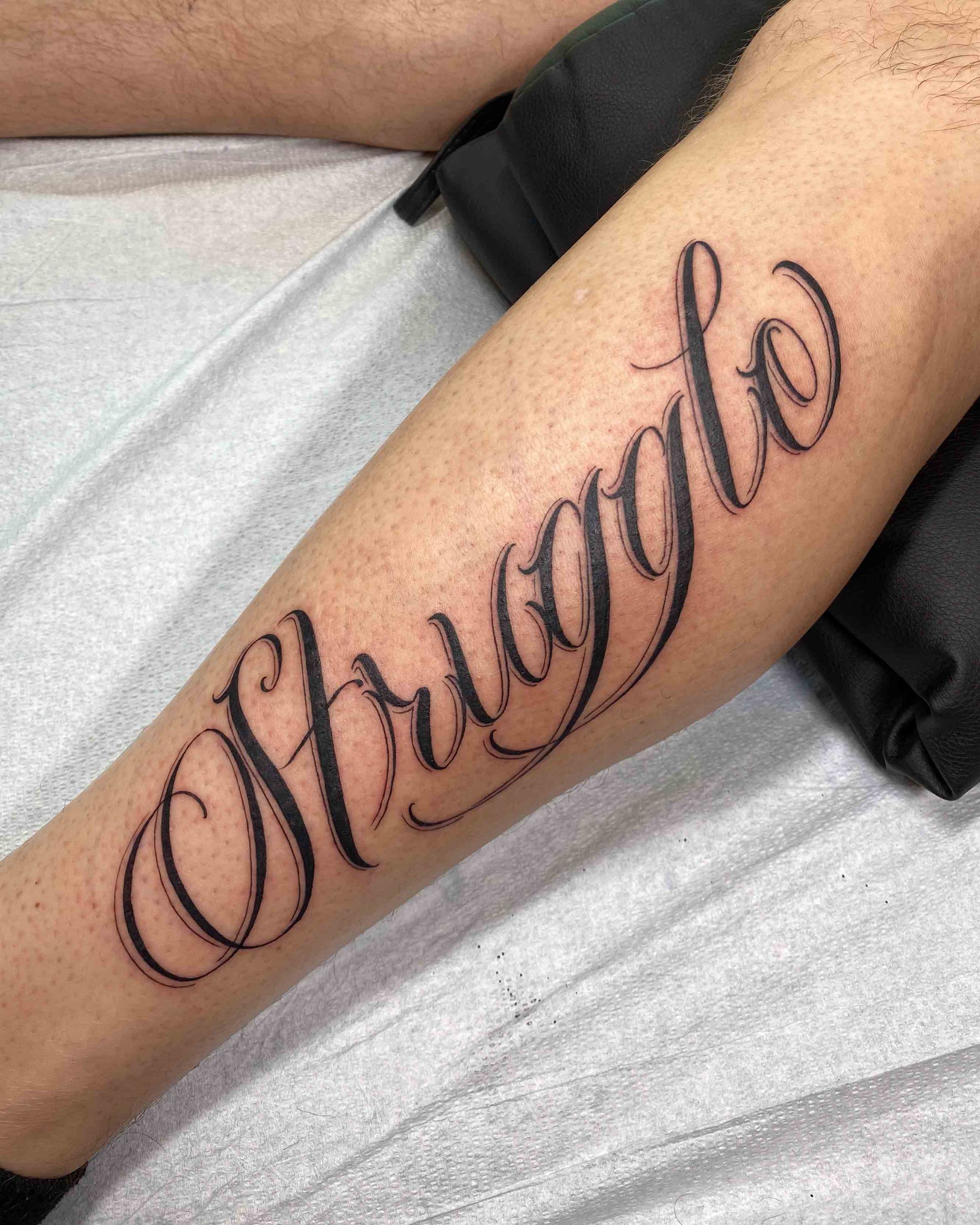 Script Tattoos | 46 Tattoo Toronto