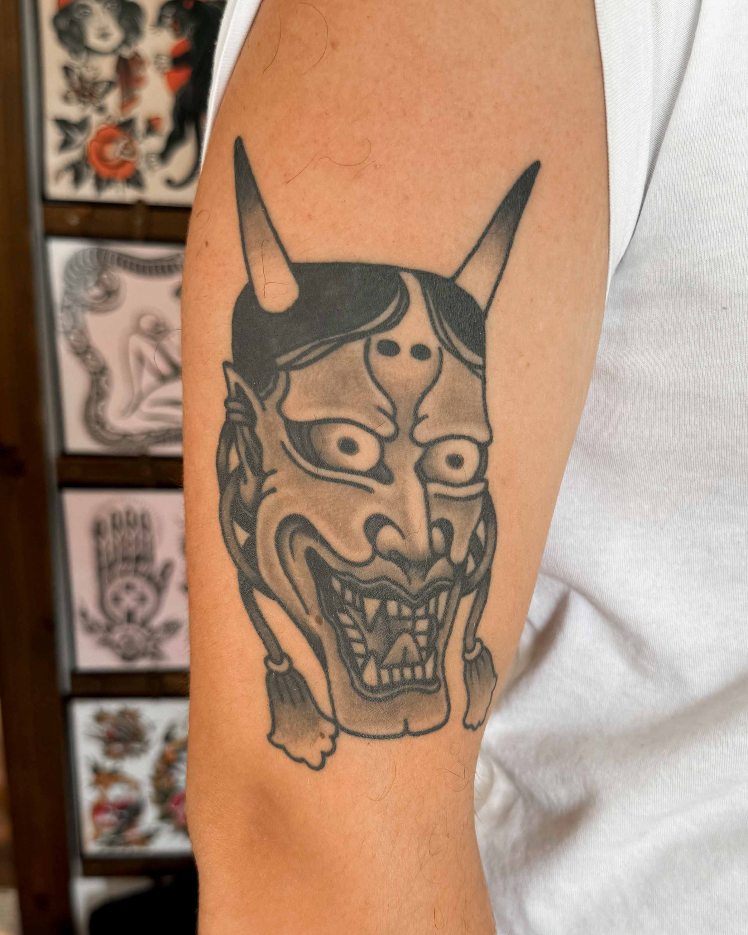 Hannya Mask tattoo reference 3