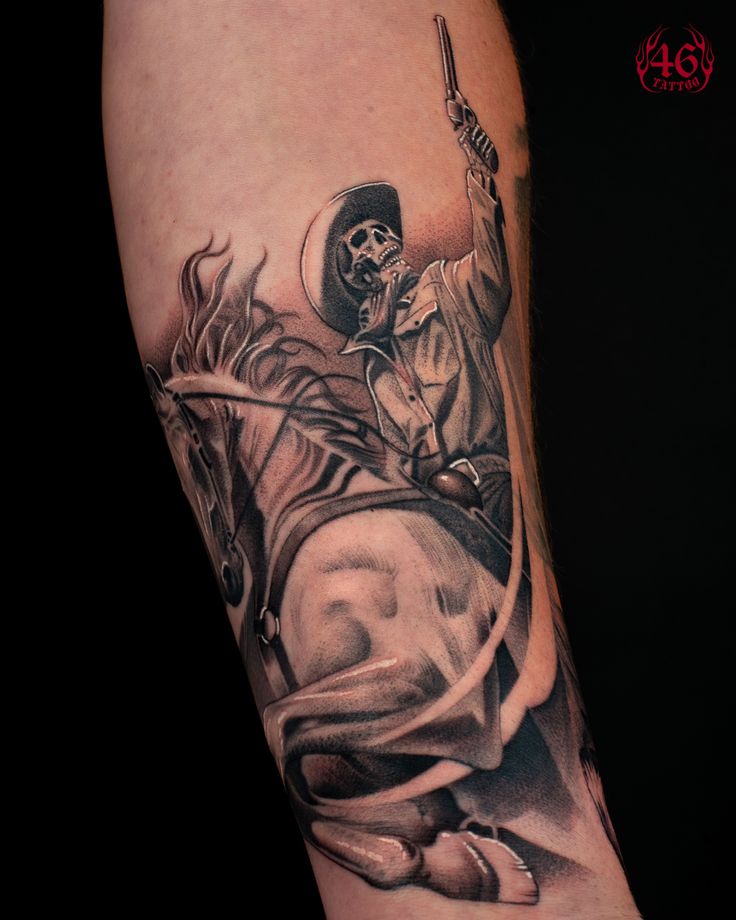 Cowboy tattoo reference 2