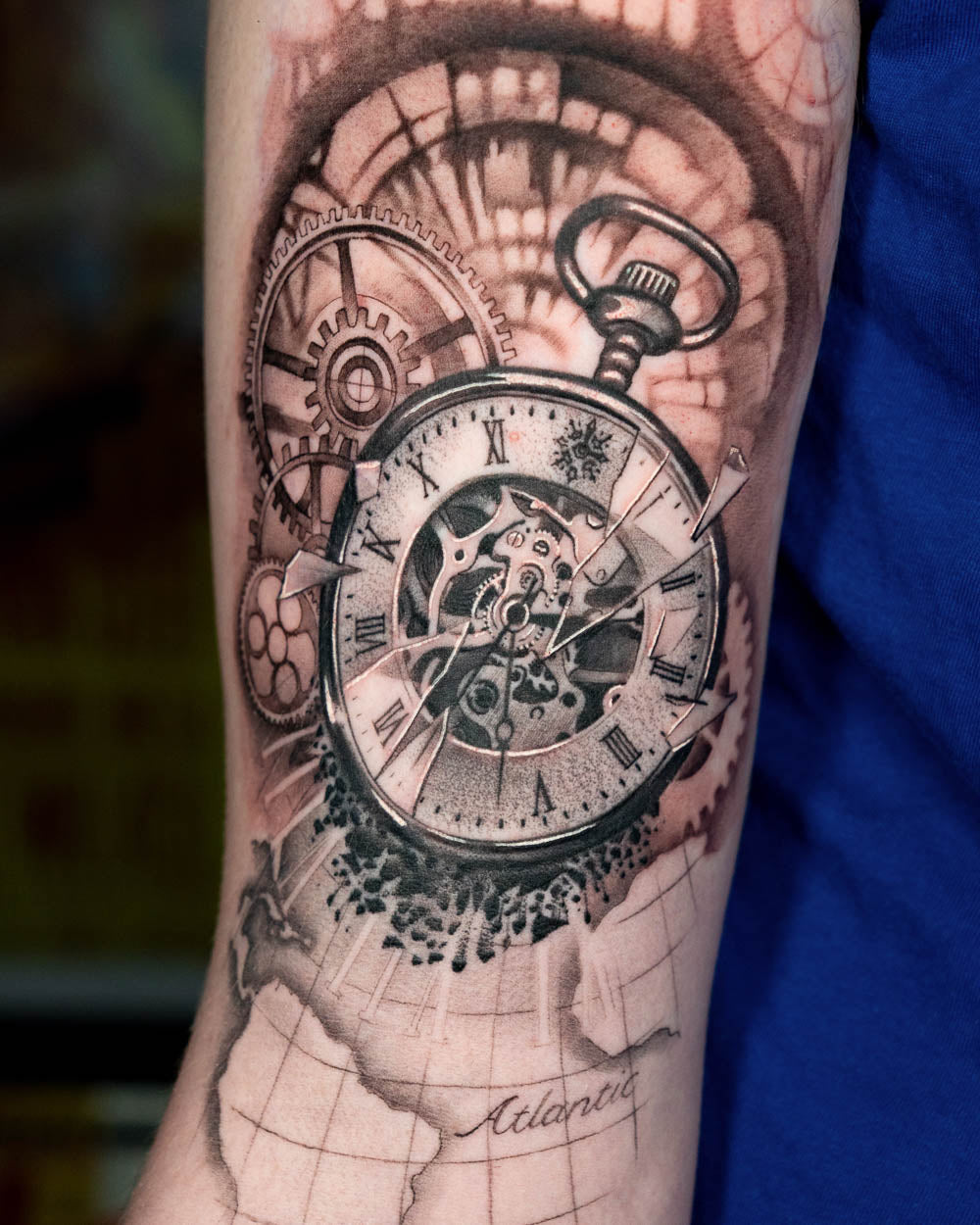 Pocket Watch tattoo reference 1