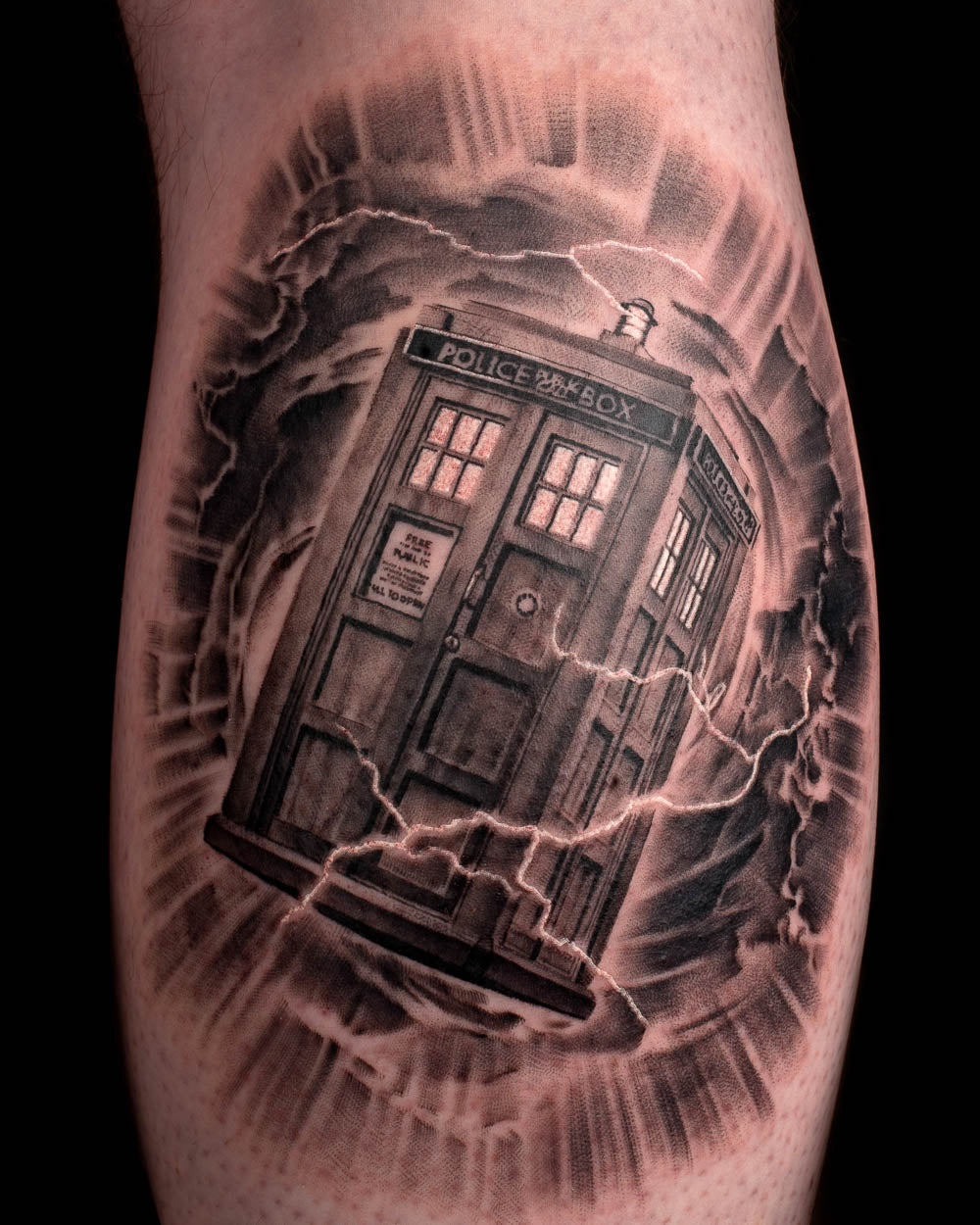 TARDIS tattoo reference 1