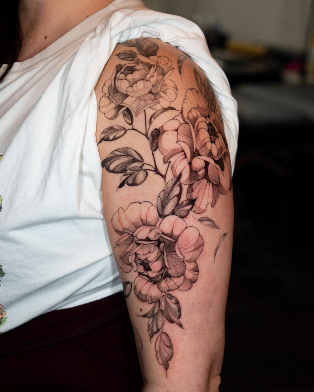 Peony tattoo reference 1