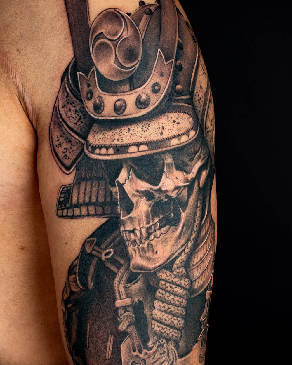 Samurai Skull tattoo reference 1